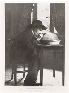 Jean-Henri Fabre observing insects, from Souvenirs Entomologiques, published in 1924